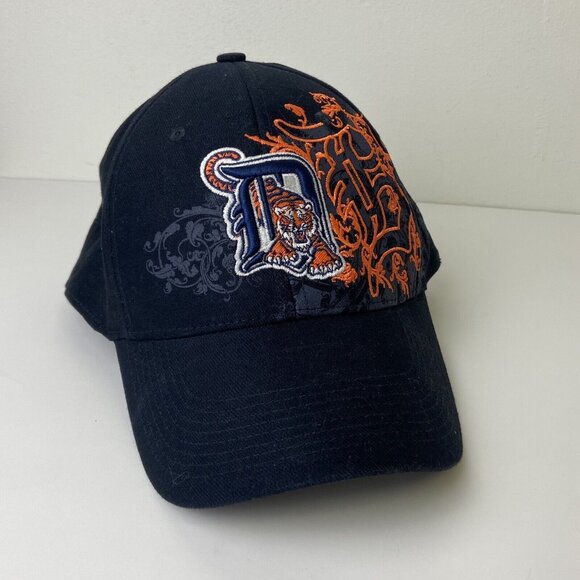 Detroit Tigers Hat Nike Medium Large Cap Navy Blue MLB - Picture 2 of 7